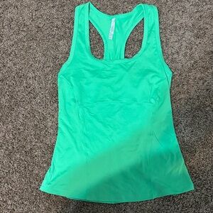 Fabletics Tank Top Green Small Running Gym/Workout Training